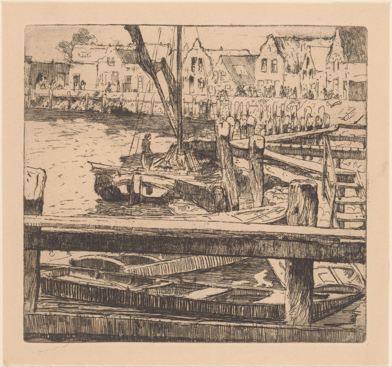 Porto de Volendam de Willem Adrianus Grondhout