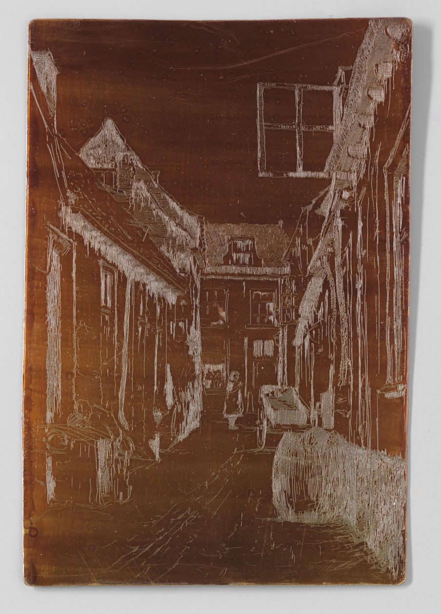 Rua velha em Voorburg de Willem Adrianus Grondhout