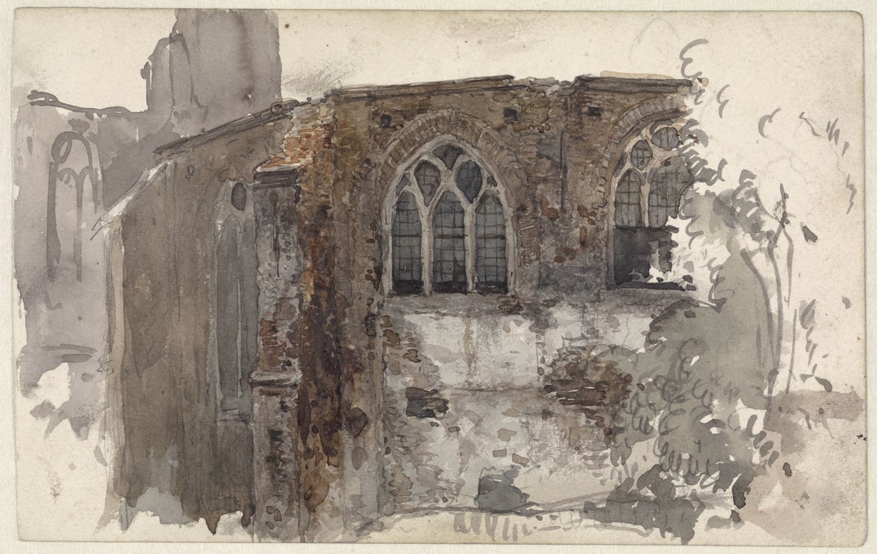 Ruína de uma igreja de Willem Anthonie van Deventer
