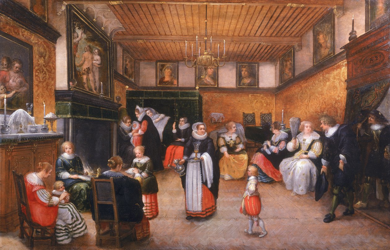 O dia do nascimento, 1629 de Willem Anthonissone Anthonis