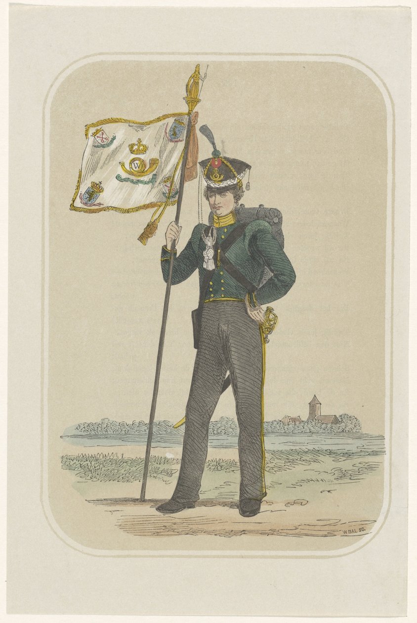 Volunteer Hunter da Universidade de Leiden, 1830 de Willem Bal
