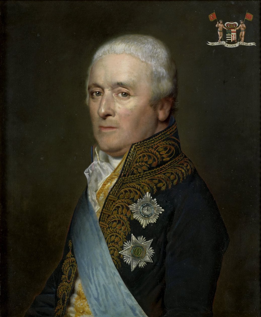 Adriaen Pieter Twent (1745-1816), Conde de Rosenburg, Ministro das Águas Interiores, Ministro do Interior e Camareiro do Rei Luís Napoleão de Willem Bartel van der Kooi