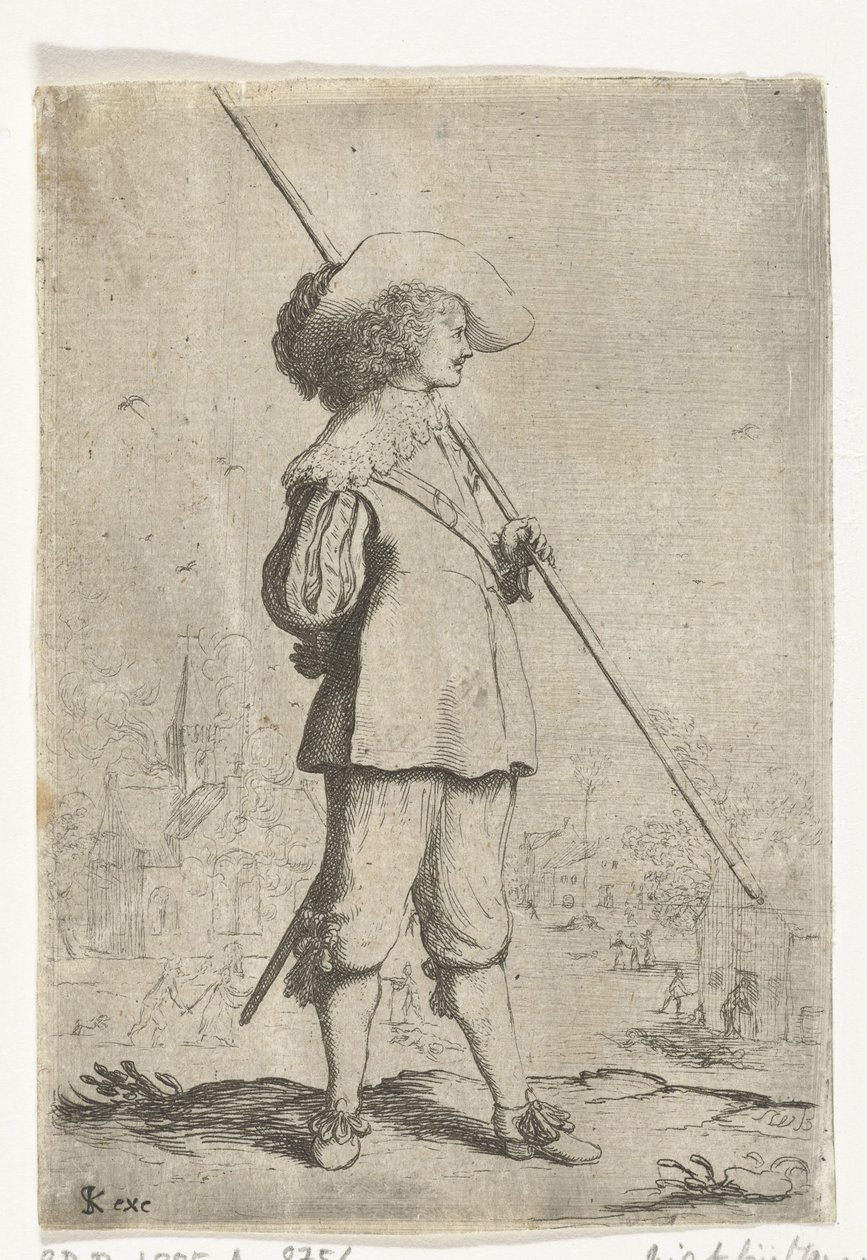 soldado de pé de Willem Basse (attributed to)