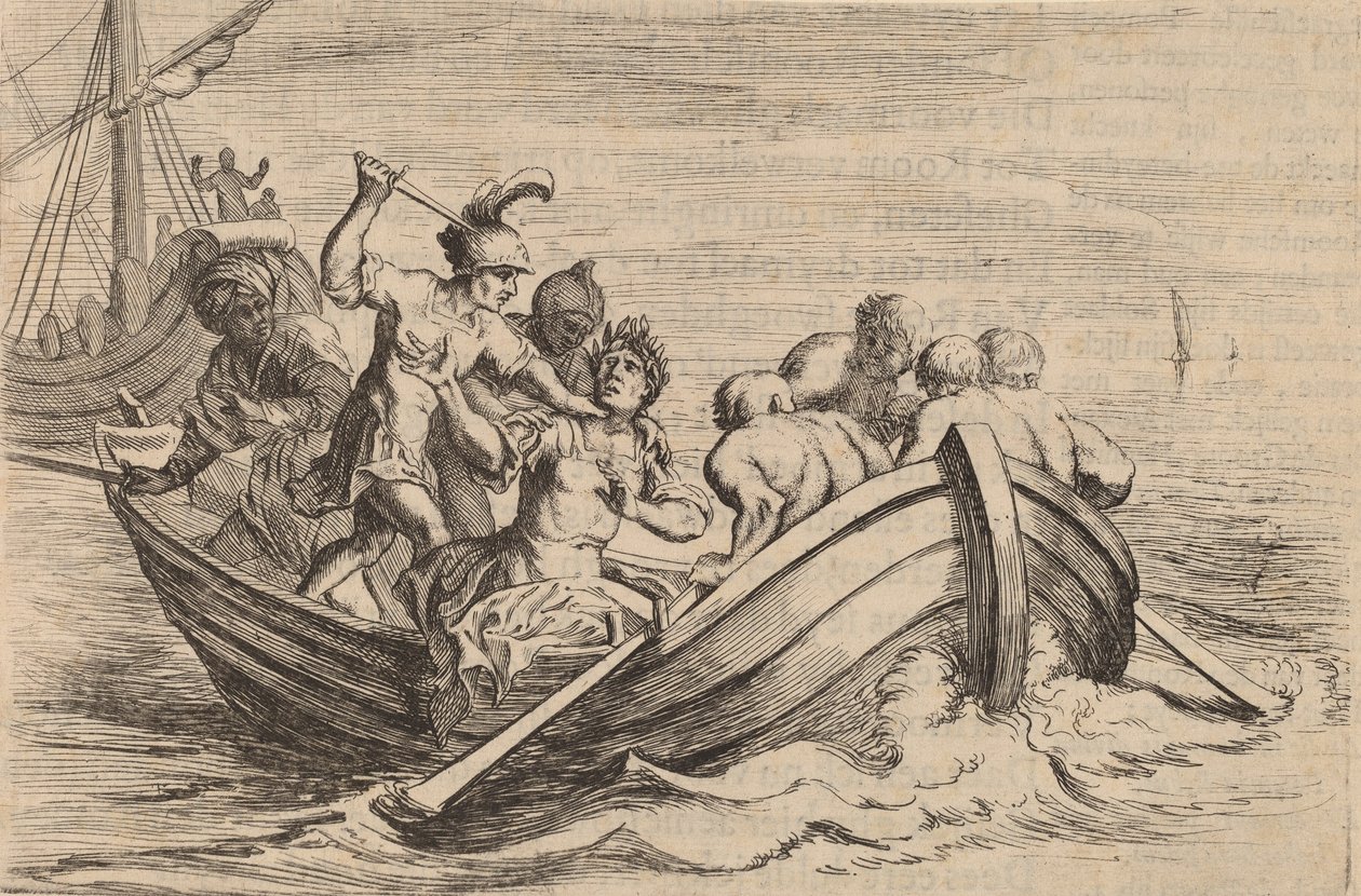 The Stabbing of Pompey, 1634. de Willem Basse