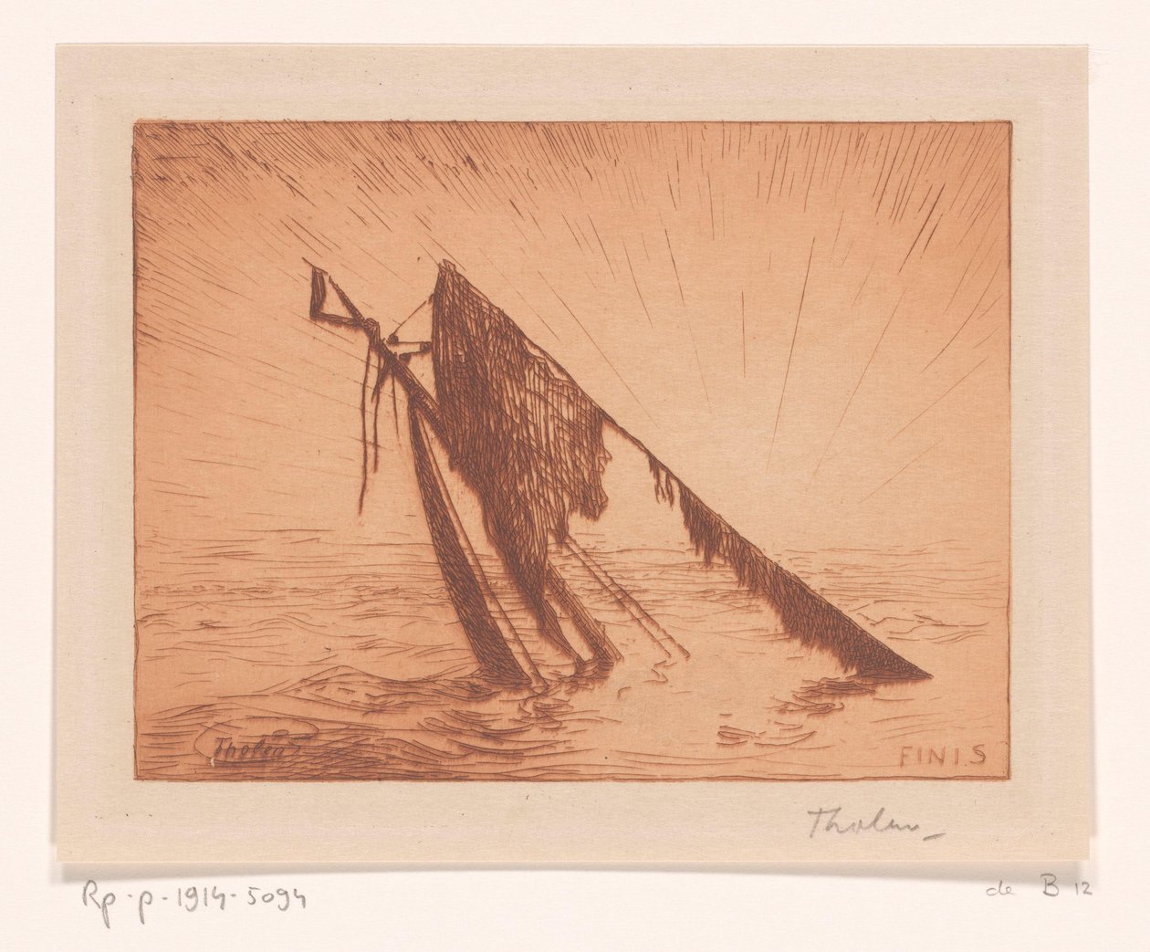 Finis (título original sobre o objecto) de Willem Bastiaan Tholen (signed by artist)