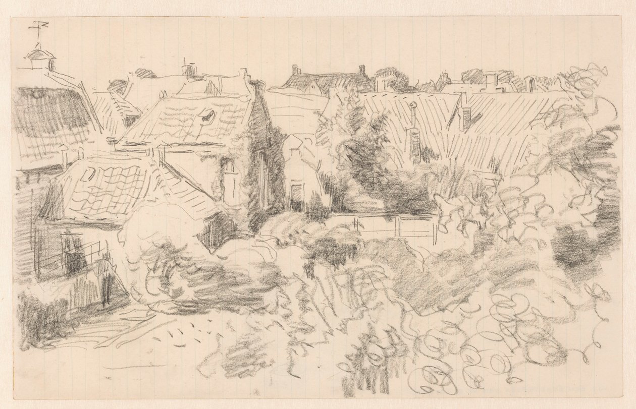Telhados e jardins em Enkhuizen de Willem Bastiaan Tholen
