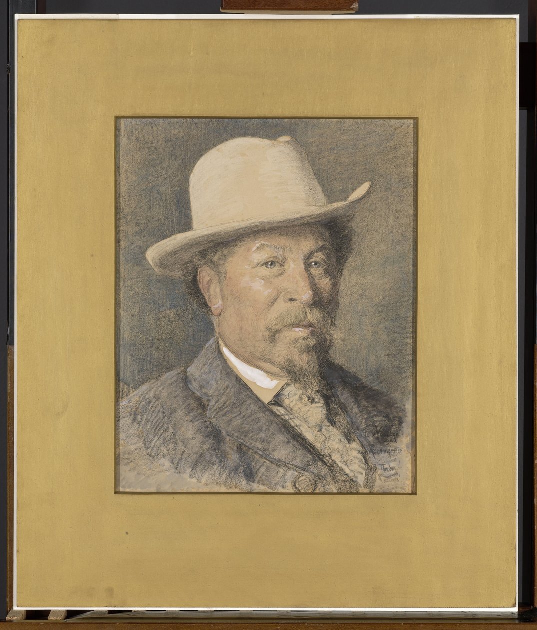 Retrato do pintor Gerardus Johannes Roermeester (1844-1936) de Willem Bastiaan Tholen