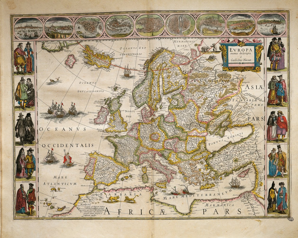Do Theatrum Orbis Terrarum de Willem Bleau, Amesterdão de Willem Blaeu