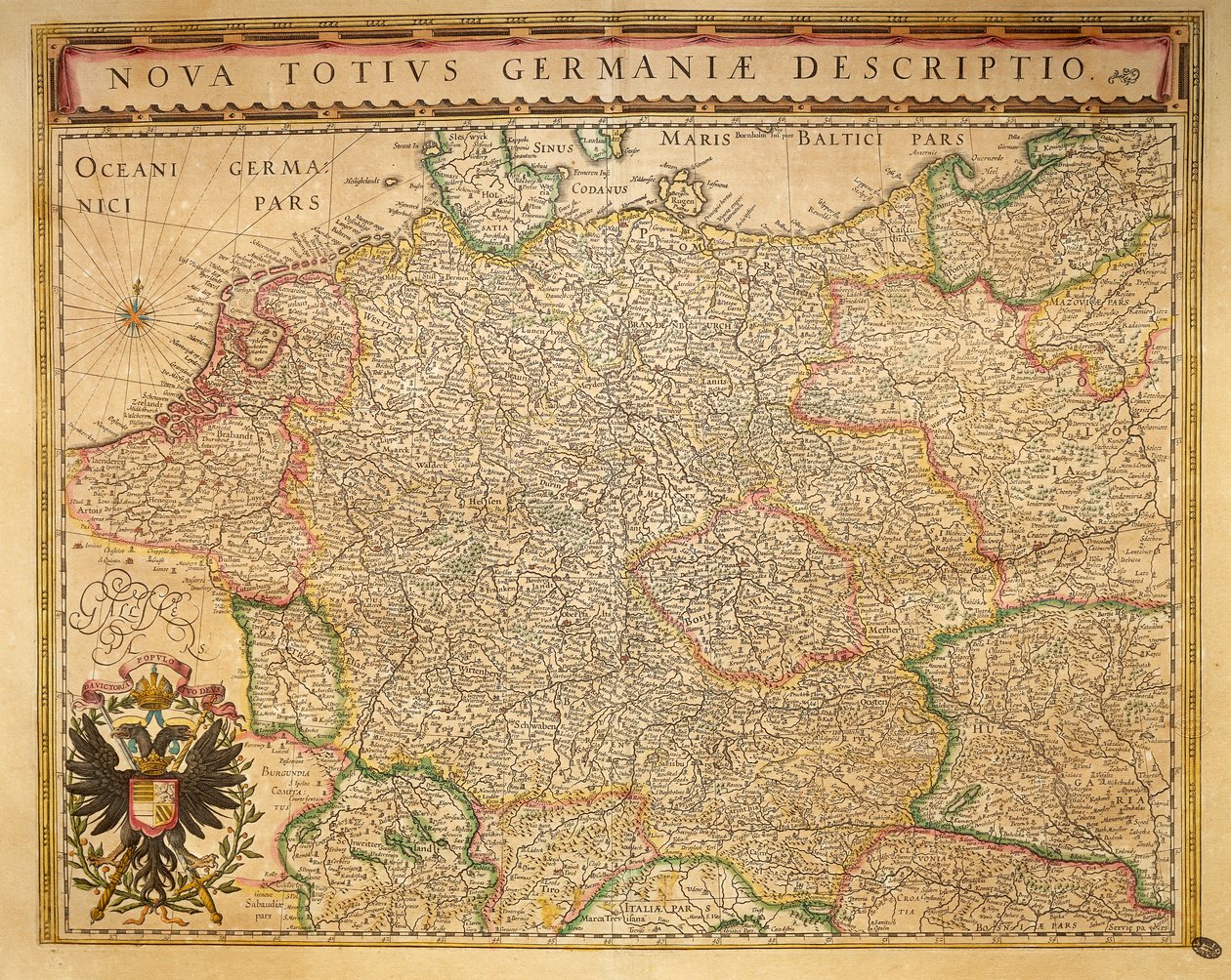 Hodierna Alemanha do Theatrum Orbis Terrarum de Willem Bleau, Amsterdão de Willem Blaeu