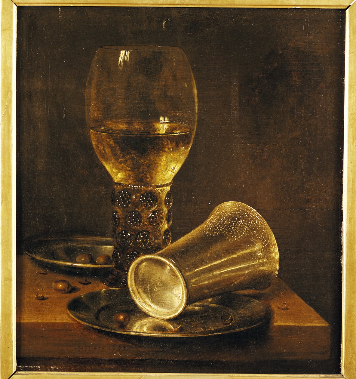 Ainda vida com um cálice, 1653 de Willem Claesz. Heda