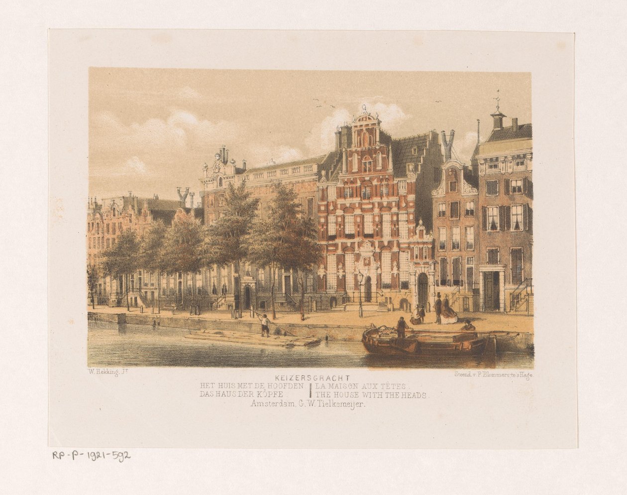 Casa com as cabeças no Keizersgracht de Willem Hekking jr.