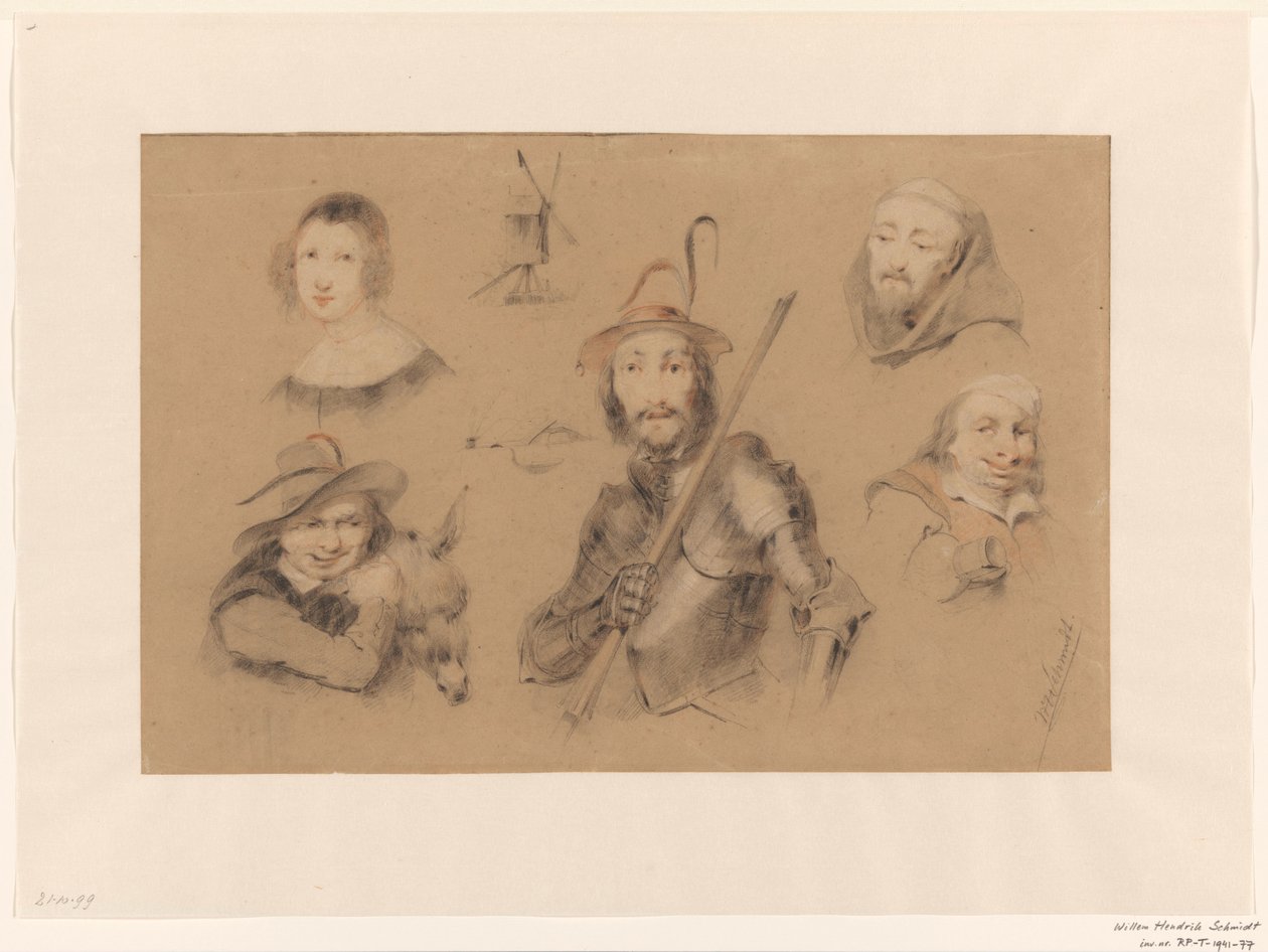 Figuras de Dom Quixote de Willem Hendrik Schmidt
