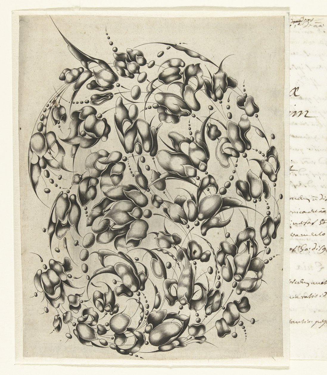 Bouquet de ourives com flores estilizadas e folhas Looff-werck Boeck Seer Constich Geteijckent (título da série) de Willem Hondius