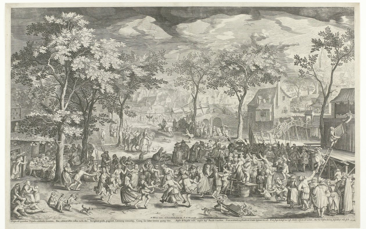Feira da cidade, aprox. 1610 de Willem Isaacsz. van Swanenburg