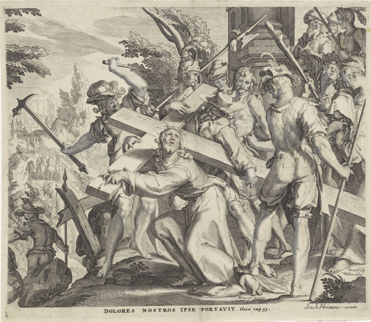 Kruisdraging
Thronus Justitiae (título da série) de Willem Isaacsz. van Swanenburg