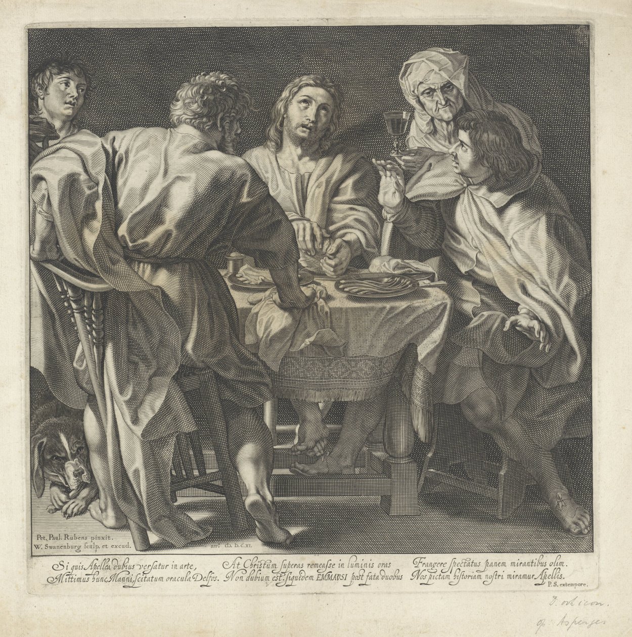 Refeição em Emaús de Willem Isaacsz. van Swanenburg