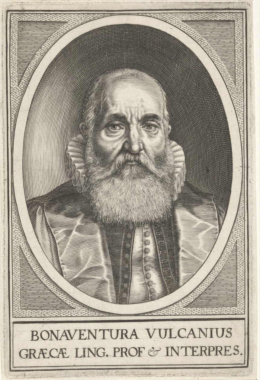 Portret van Bonaventura Vulcanius de Willem Isaacsz. van Swanenburg