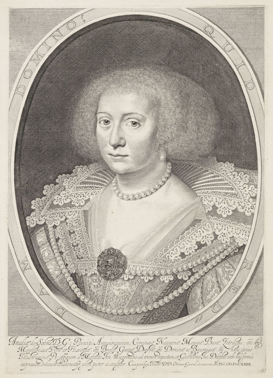 Retrato de Amalia de Solms de Willem Jacobsz Delff