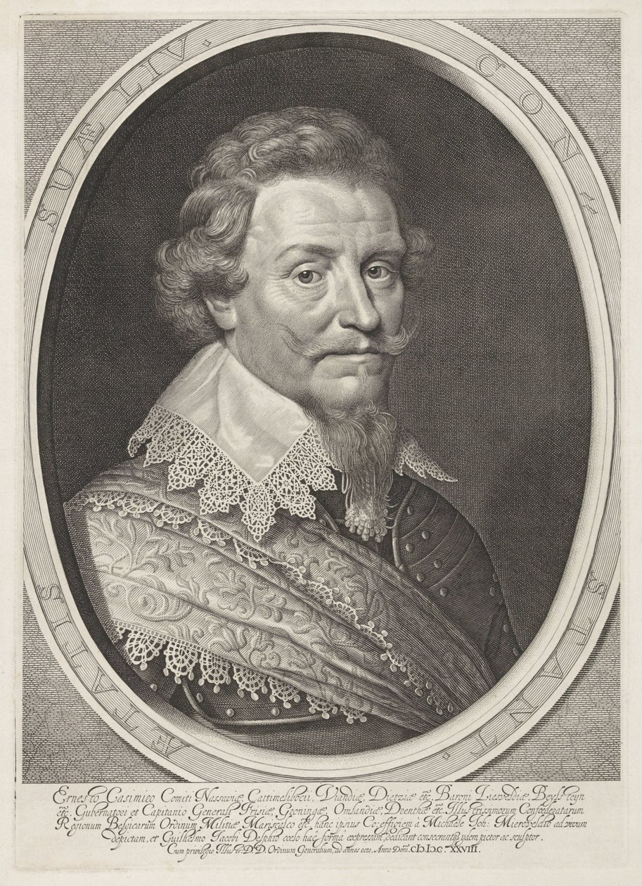 Retrato de Ernst Casimir, Conde de Nassau-Dietz de Willem Jacobsz Delff