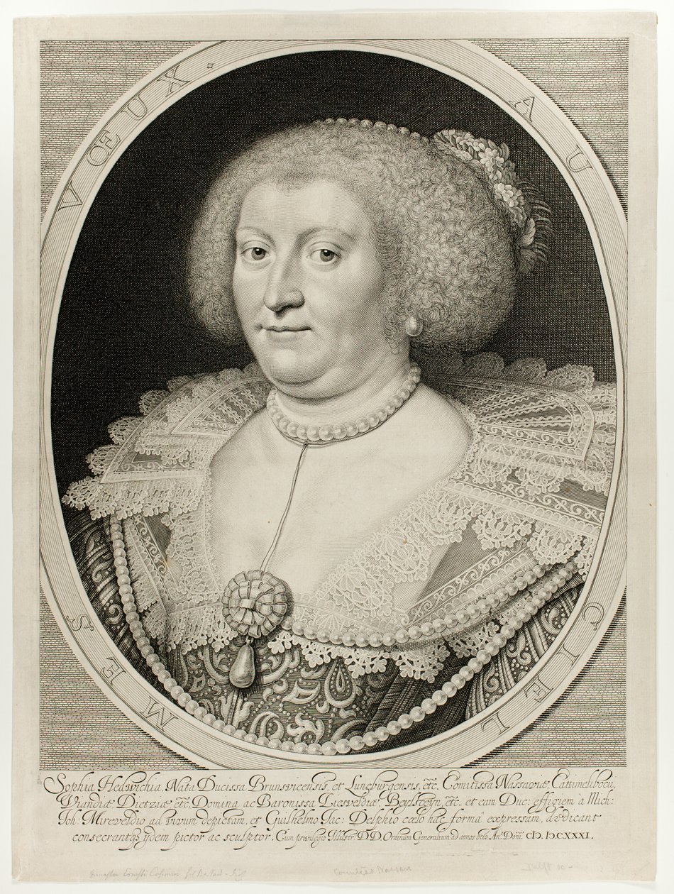 Sophia Hedwichia, Condessa de Nassau-Dietz de Willem Jacobsz. Delff