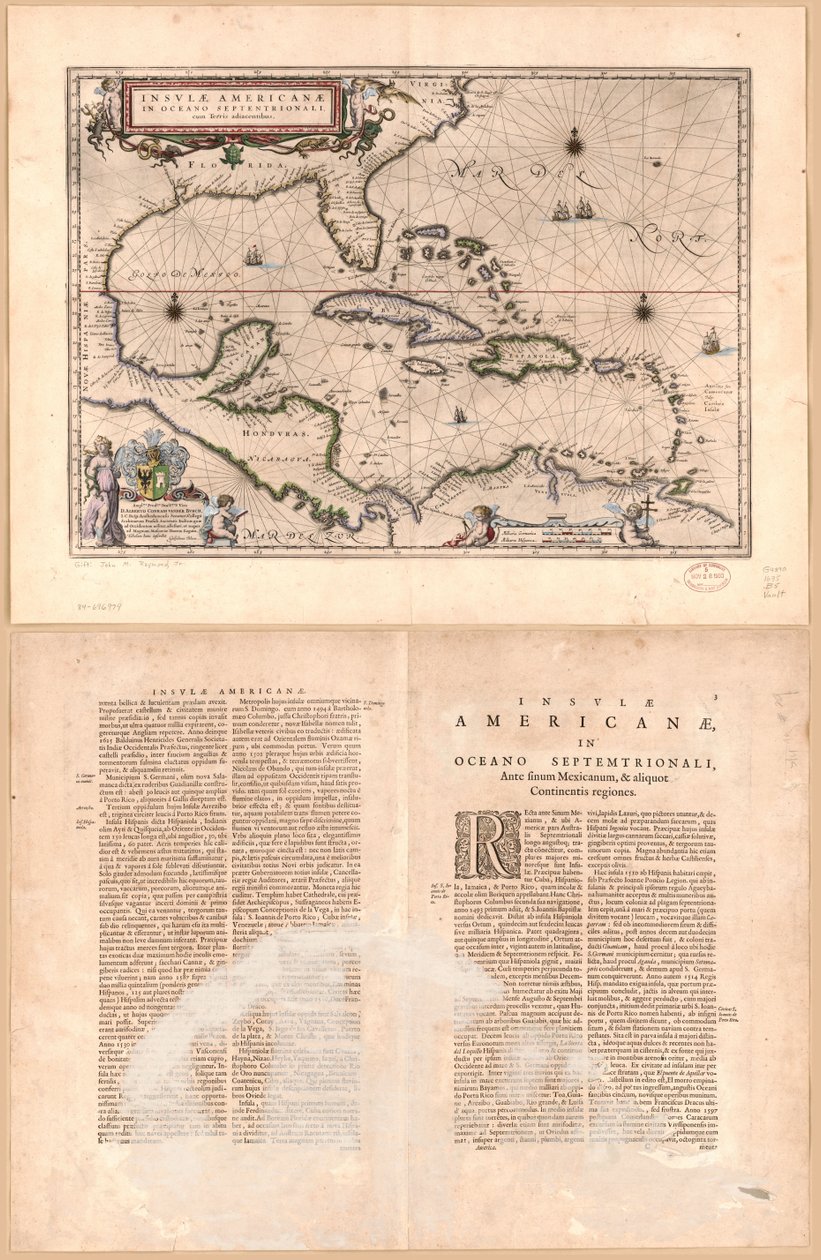 Insulæ Americanæ in oceano septentrionali cum terris adiacentibus LOC 84696979 de Willem Janszoon Blaeu