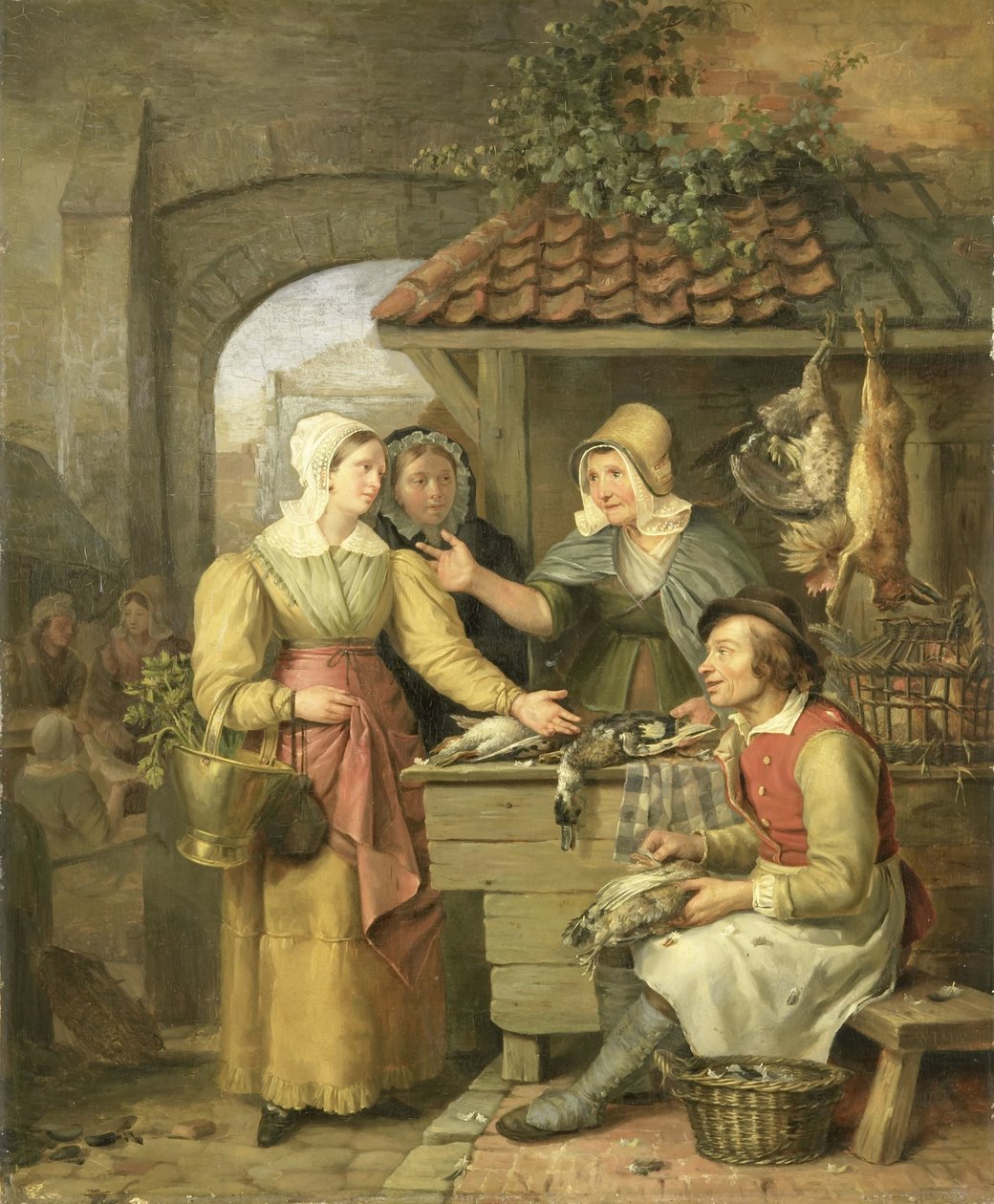 A barraca de aves de Willem Jodocus Mattheus Engelberts