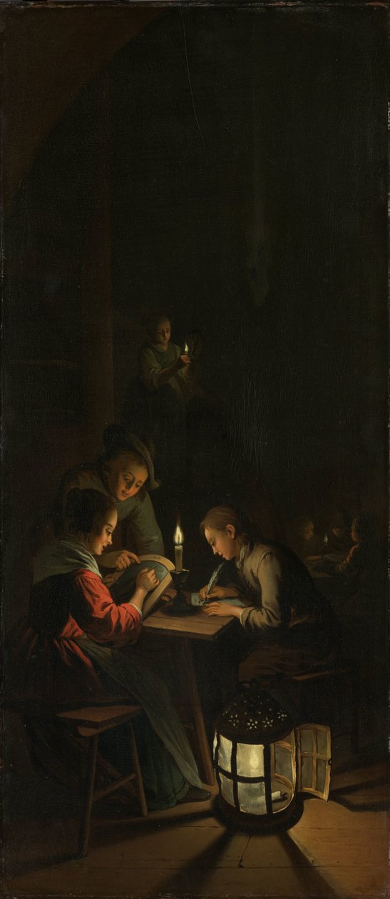 Tríptico: Alegoria do Treinamento Artístico de Willem Joseph Laquy