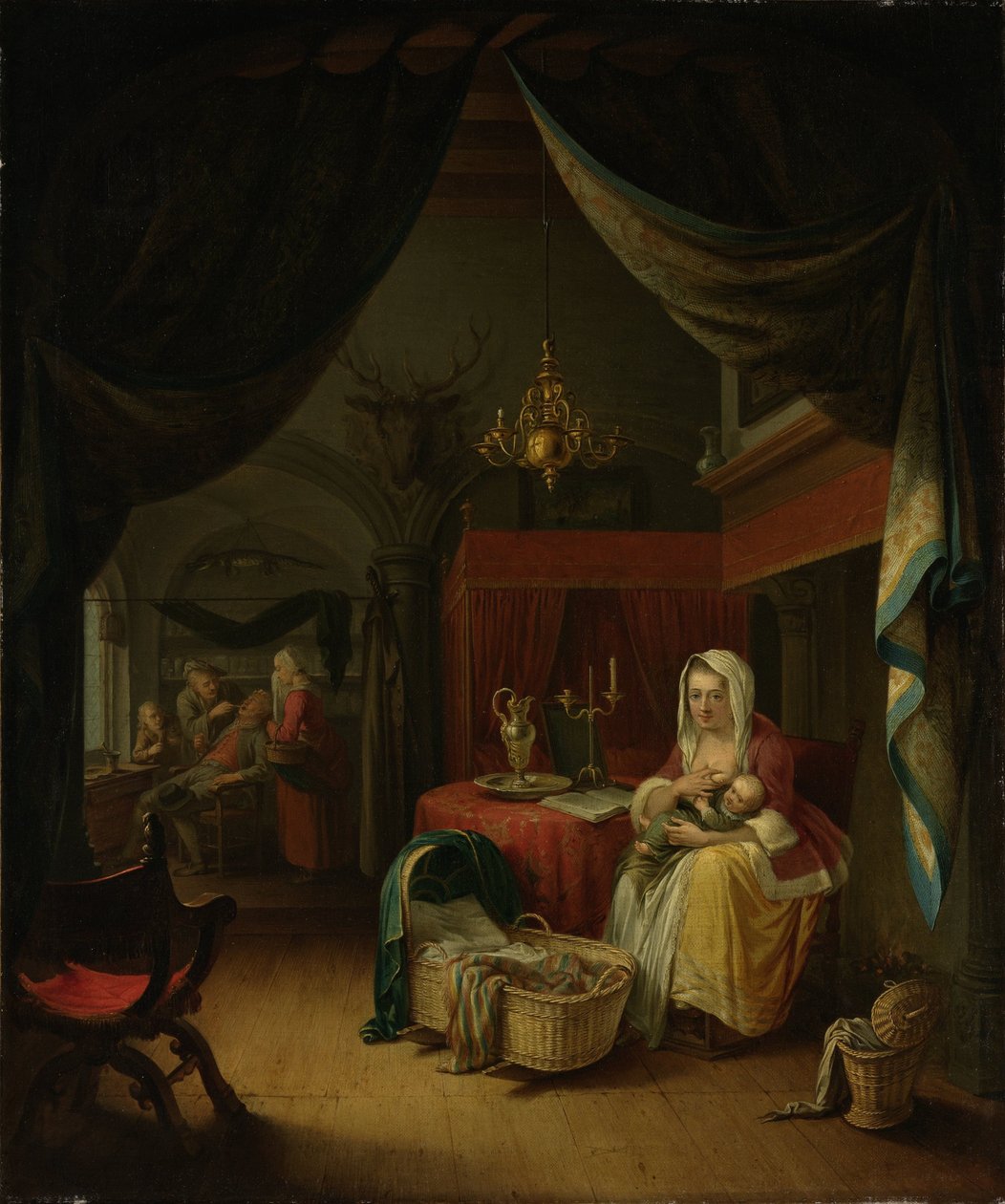 Tríptico: Alegoria do Treinamento Artístico de Willem Joseph Laquy