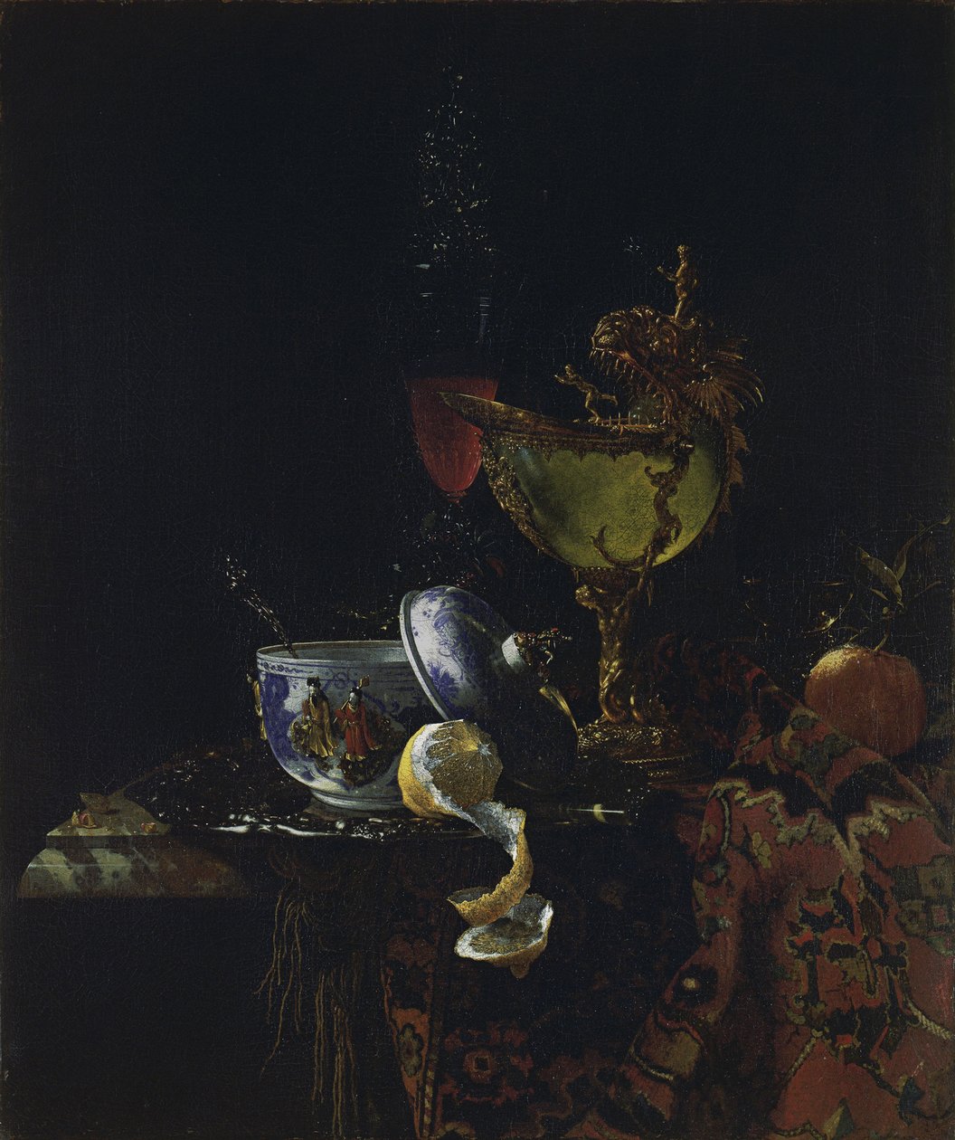 Natureza morta com Nautilus Cup de Willem Kalf