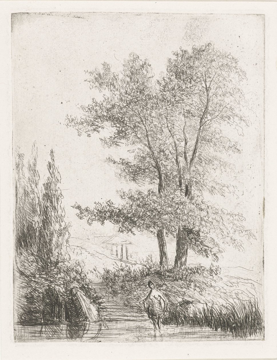 Paisagem montanhosa com banhista de Willem Matthias Jan van Dielen