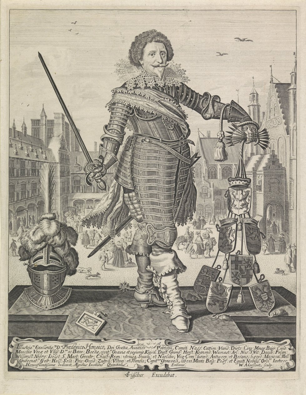 Retrato de Frederick Henry, Príncipe de Orange de Willem Outgertsz. Akersloot