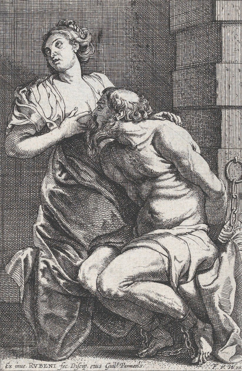 Cimon e Pero, ca. 1631. de Willem Panneels