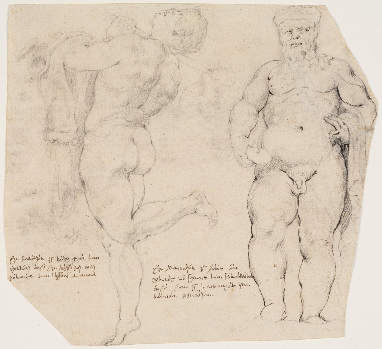 Sátiro dançante e Silenus em pé de Willem Panneels