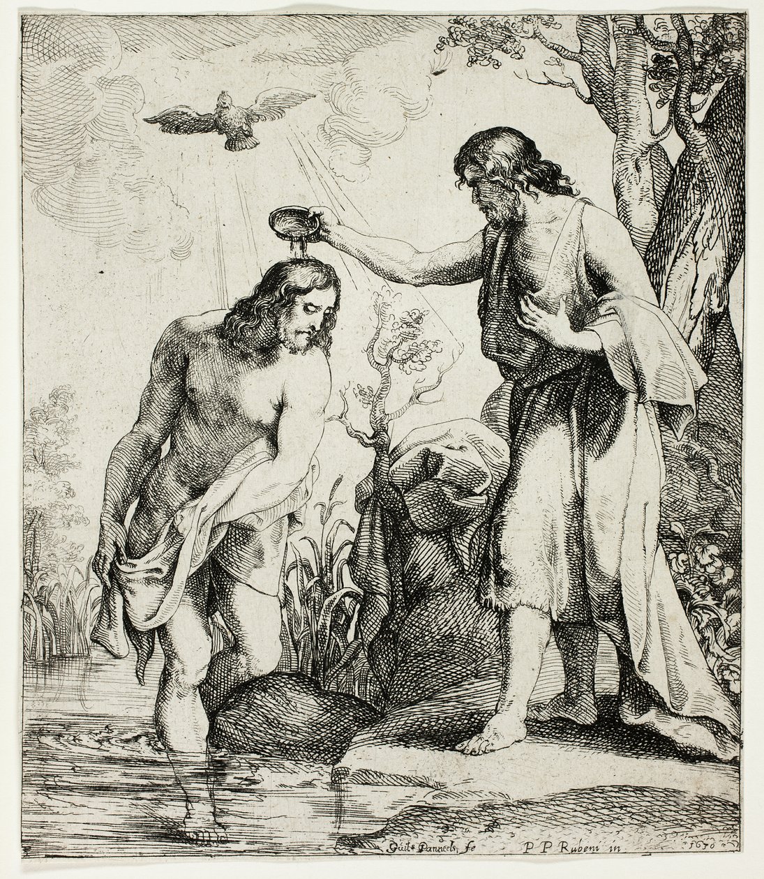 O Batismo de Cristo de Willem Panneels