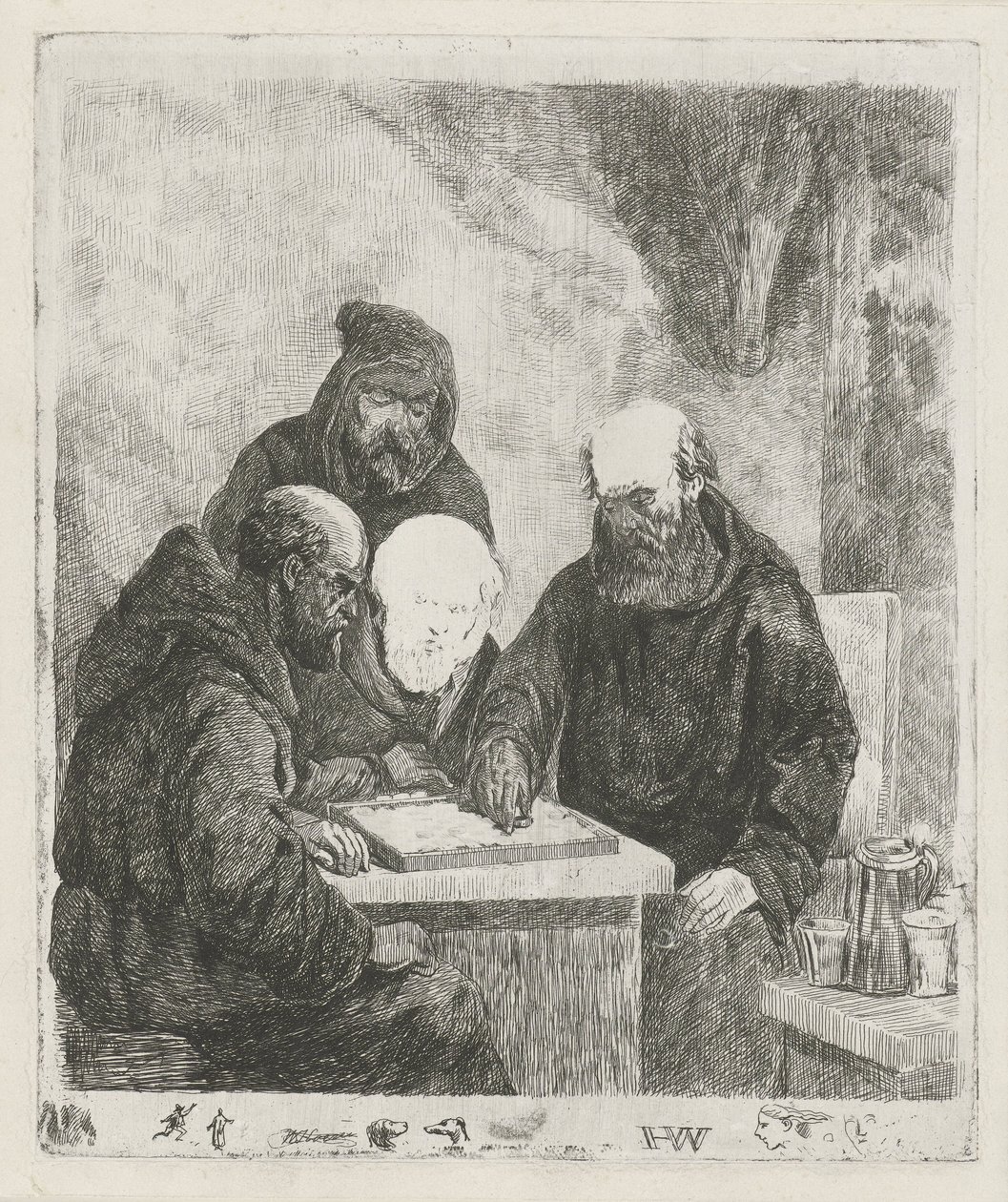 Verificando monges de Willem Pieter Hoevenaar