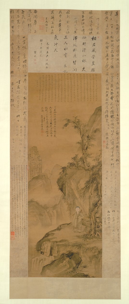 Picos em camadas e cascata: retrato de Hua Yan quando jovem de Willem Pietersz Buytewech