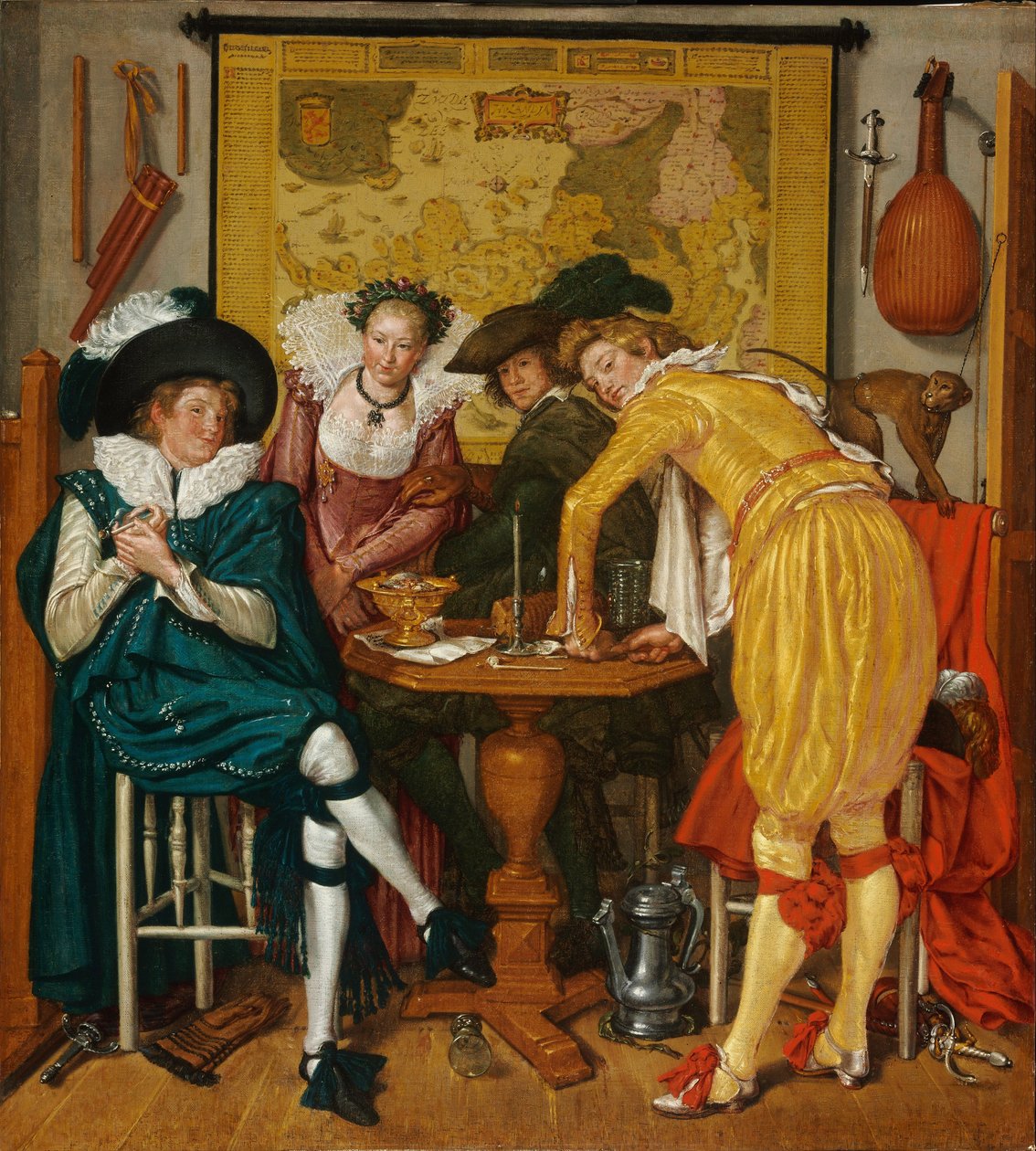 Merry company - Buytewech, Willem Pietersz (1591/92-1624) - 1620 - Óleo sobre tela - 72,6x65,4 - Szepmuveszeti Muzeum, Budapeste de Willem Pietersz Buytewech