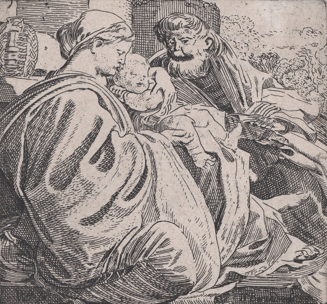 O descanso da Sagrada Família, c. 1615. de Willem Pietersz. Buytewech