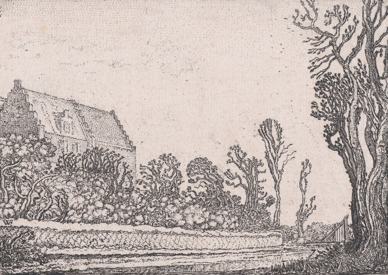 The House with the Stepped Gable, de Verscheyden Landtschapjes Various Little Lands..., ca. 1616. de Willem Pietersz. Buytewech