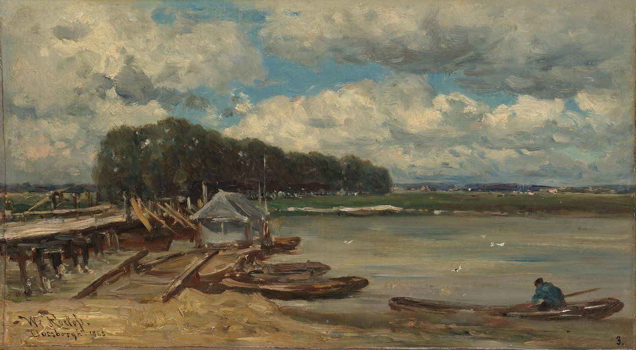 A ponte sobre o IJssel perto de Doesburg de Willem Roelofs (I)