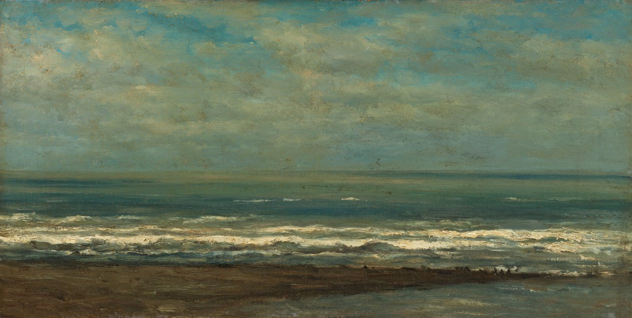 Paisagem marítima perto de Heijst, c.1868 (óleo sobre tela) de Willem Roelofs