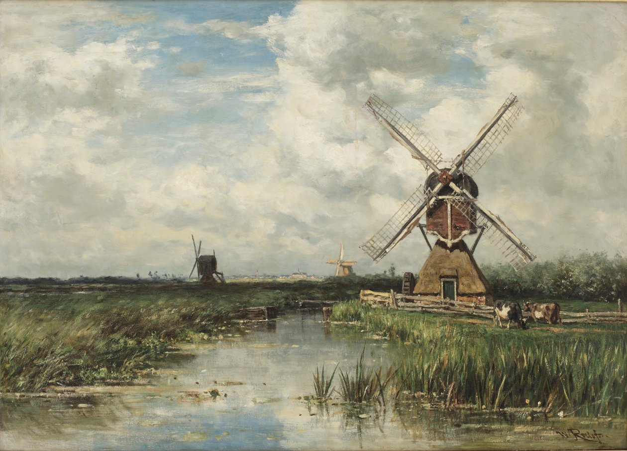 Vista perto de Leiden de Willem Roelofs