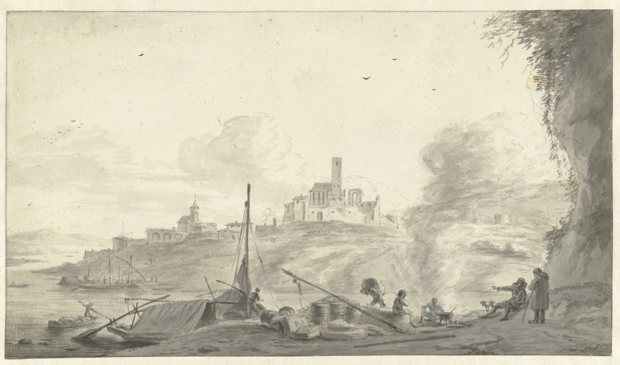 Paisagem italiana de Willem Schellinks