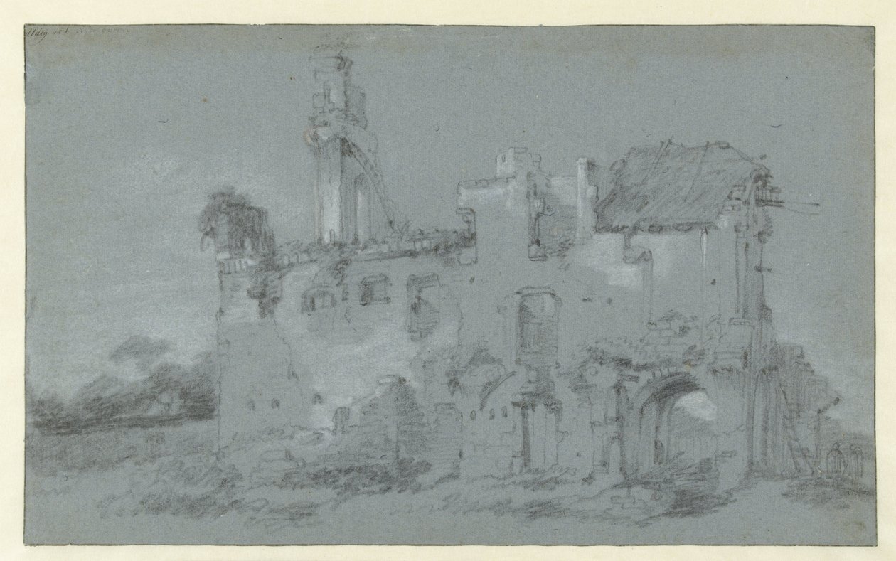 Ruína da abadia de Rijnsburg de Willem Schellinks