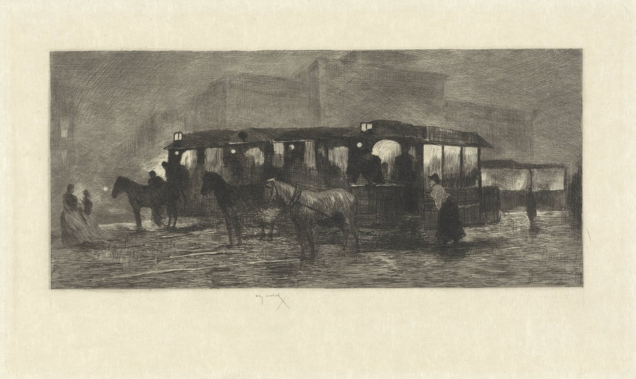 Praça à noite de Willem Steelink (II)