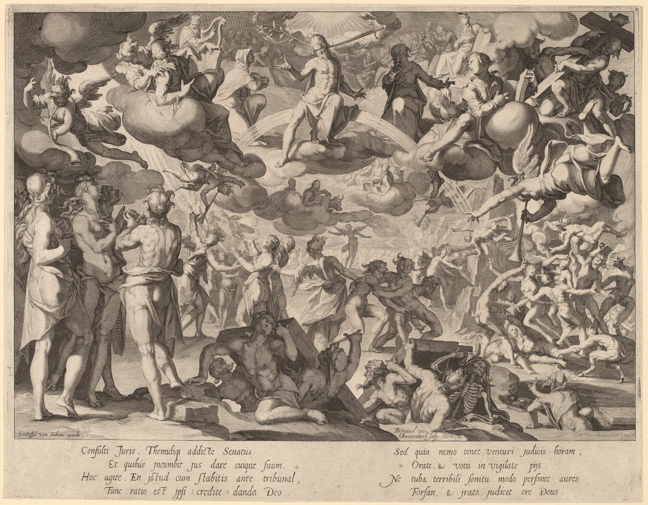 O Juízo Final de Willem Swanenburgh, after Joachim Anthonisz Wtewael