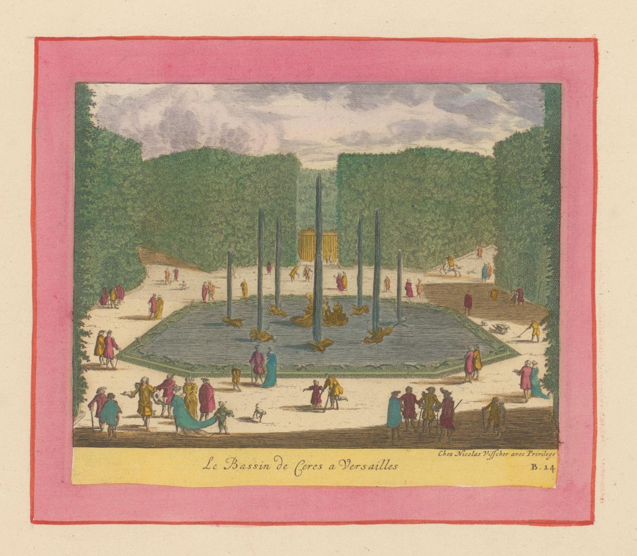Becken und Brunnen der Ceres in den Gärten von Versailles de Willem Swidde