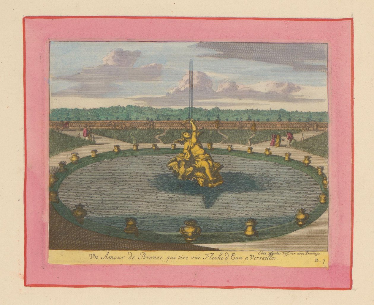 Amorbrunnen in den Gärten von Versailles de Willem Swidde