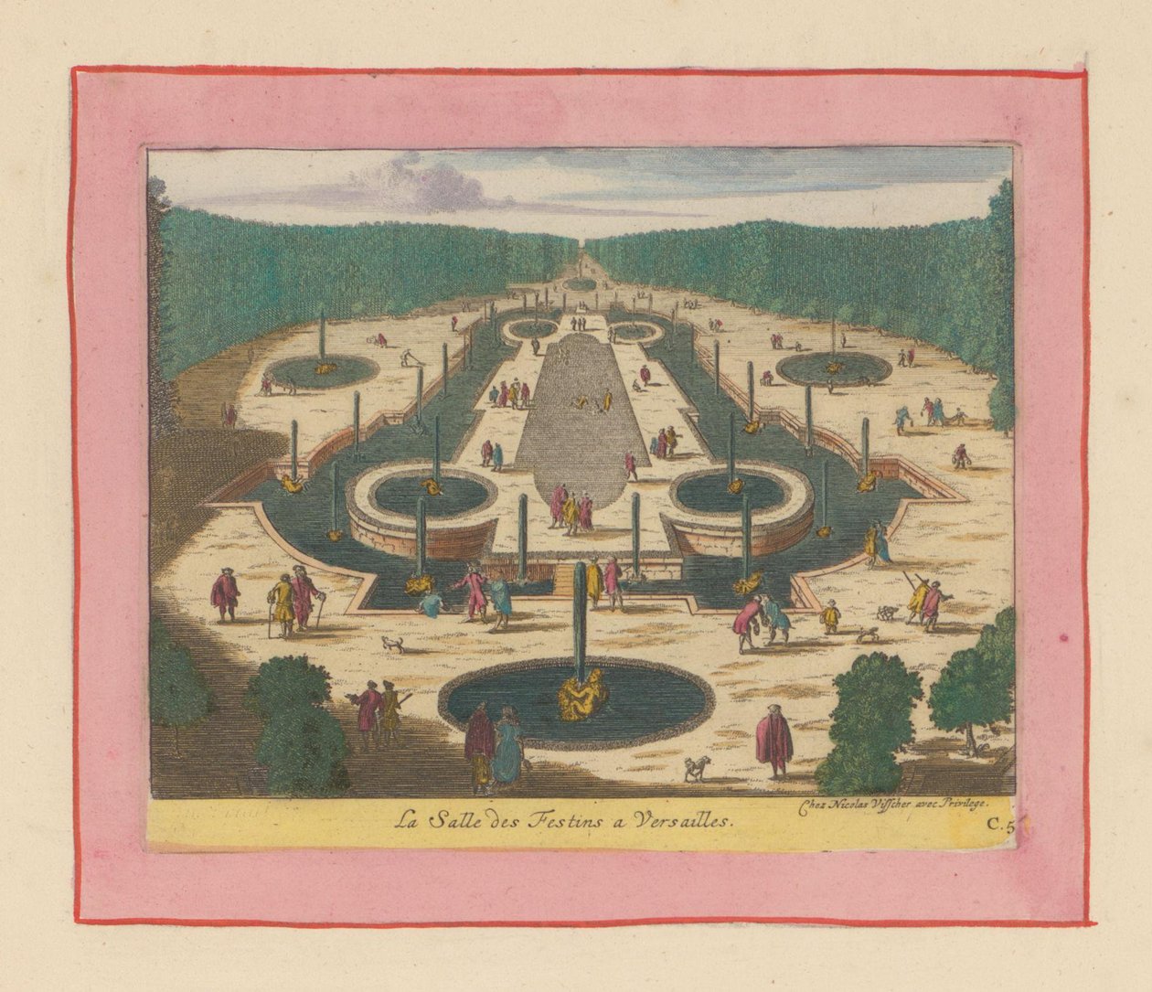 Festsaal in den Gärten von Versailles de Willem Swidde