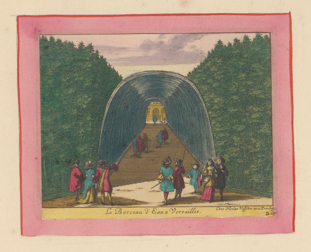 Wasserbecken in den Gärten von Versailles de Willem Swidde